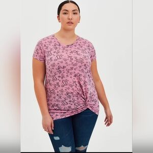 Torrid Pink Mermaid tattoo style Size 2